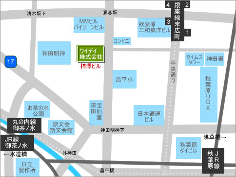 ワイ・デイの地図